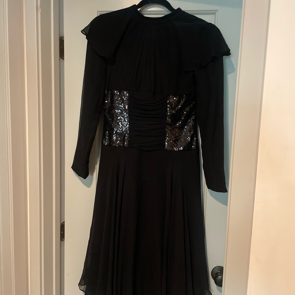Elegant Black Sequin Dress